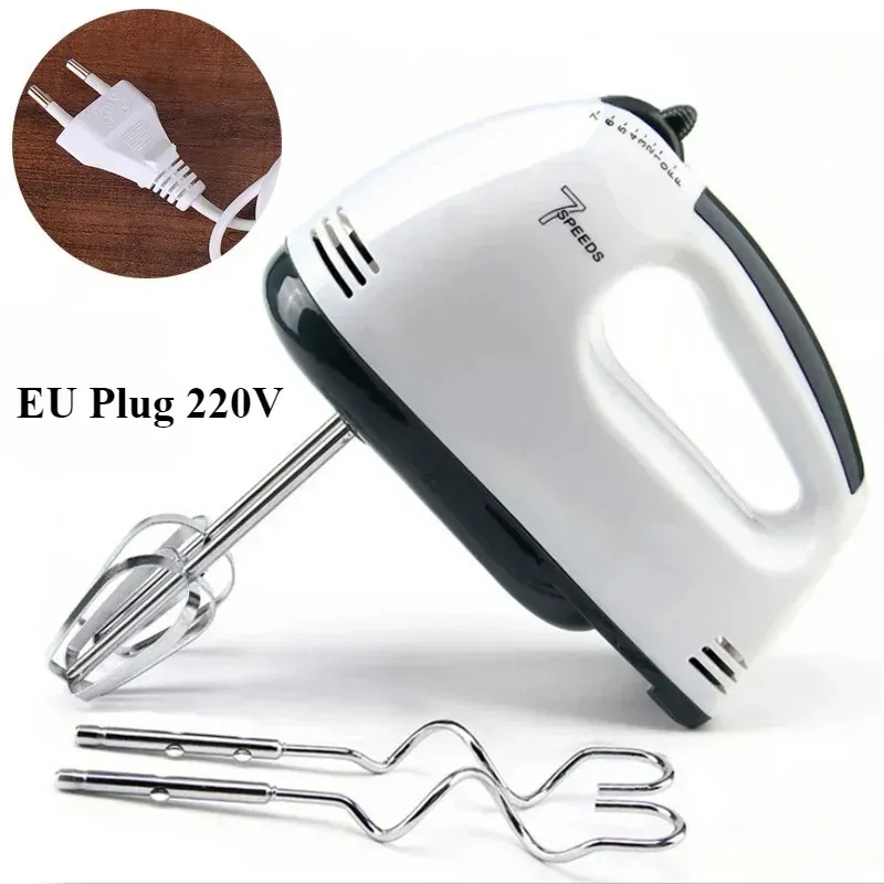 Mélangeur électrique manuel 7 vitesses pour crème, œuf, gâteau, pâte