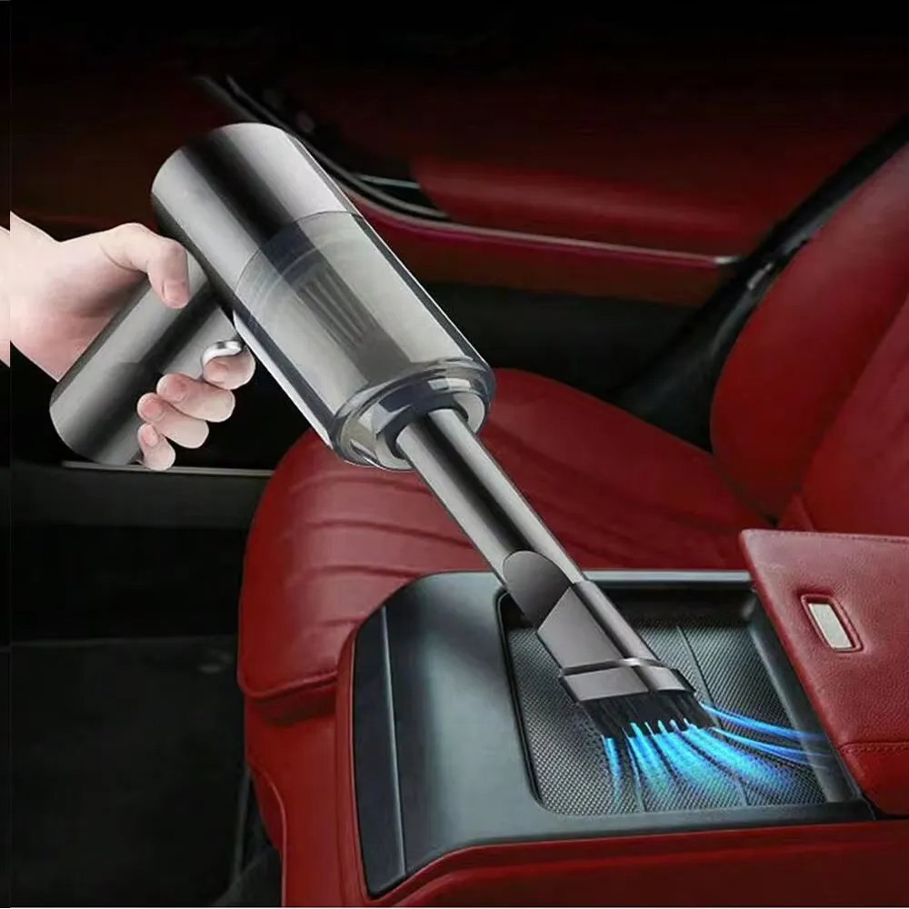 Aspirateur de voiture portable, 15000PA sans fil, double usage soufflage et aspiration, multi-buses, pour voiture, maison, animaux domestiques, bureau