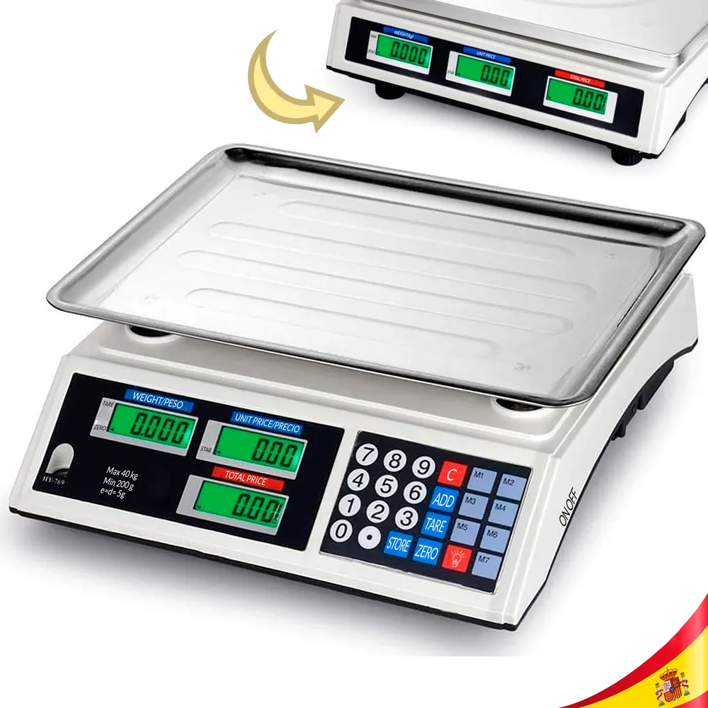 Balance Commerciale Numérique de Précision avec Batterie Rechargeable,
