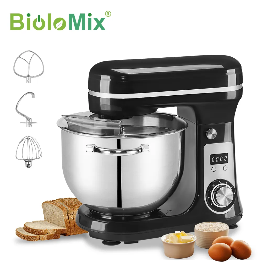 Robot pâtissier BioloMix 1200 W – Bol 6 L, 6 vitesses