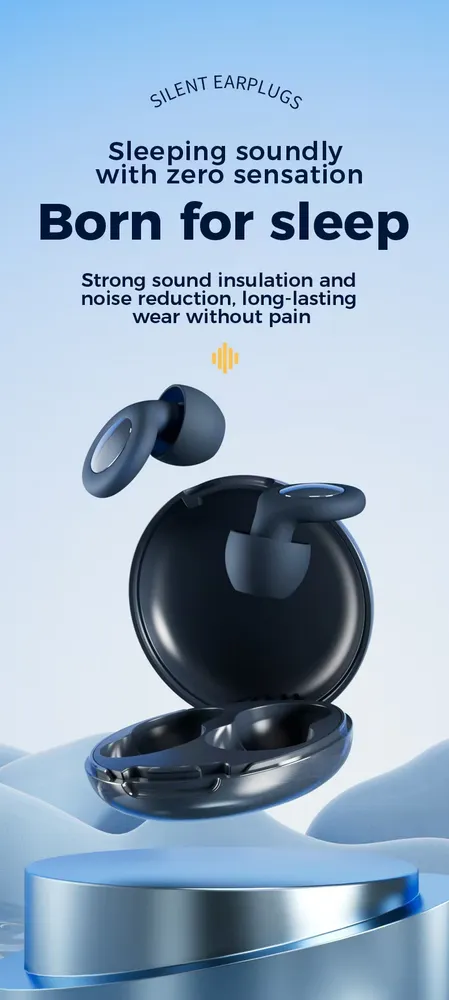 Bouchons d'oreilles en silicone anti-bruit, doux, pour dormir, travailler, étudier, voyager