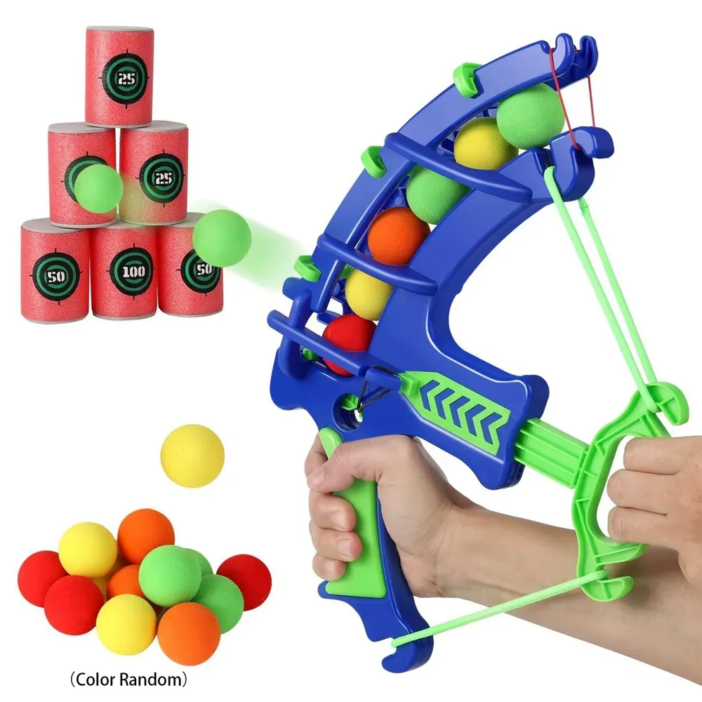 Cible de tir à la fronde avec balles collantes, cible de tir à l'arc, jouet éducatif Montessori, ensemble de flèches, jeu de lancer sportif en plein air, jeu anti-stress