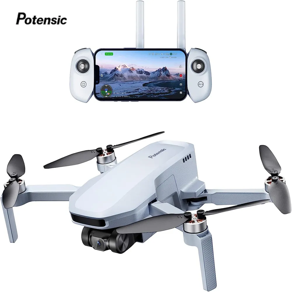 Drones potentiiques sous 249g GPS retour automatique cardan à axe unique EIS Drone professionnel Max 4 KM Waypoint vol suivez Me-ATOM SE