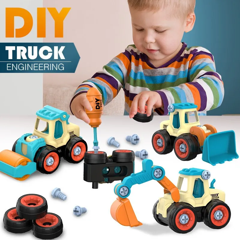 Écrou démontage chargement déchargement ingénierie camion pelle Bulldozer Montessori éducation jouet enfant vis outil créatif voiture