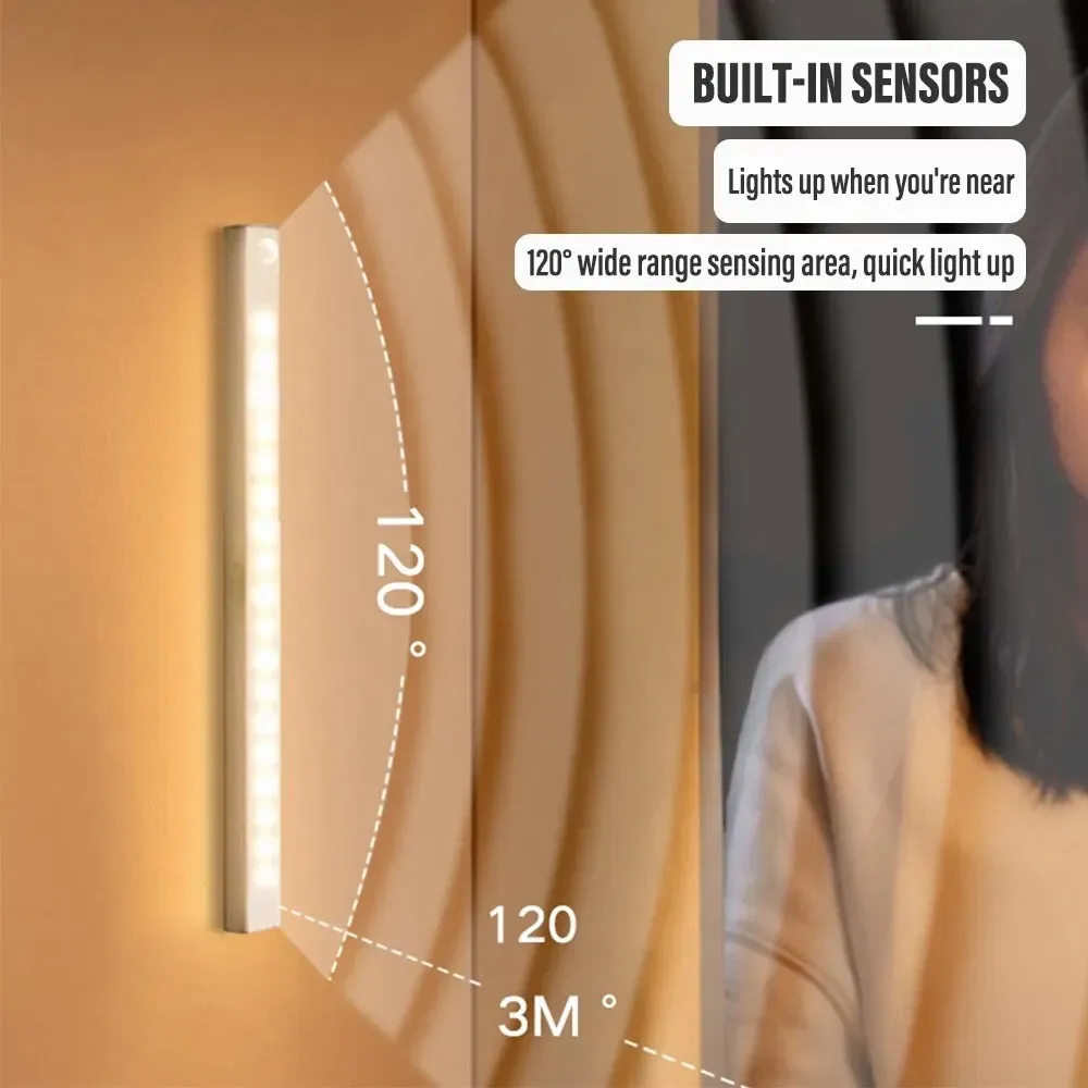 Lampe LED rechargeable avec détecteur de mouvement - Éclairage Intelligent