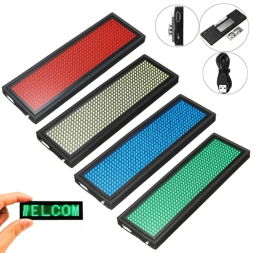 Module LED Bluetooth quatre couleurs, Badge nominatif, panneau de mess