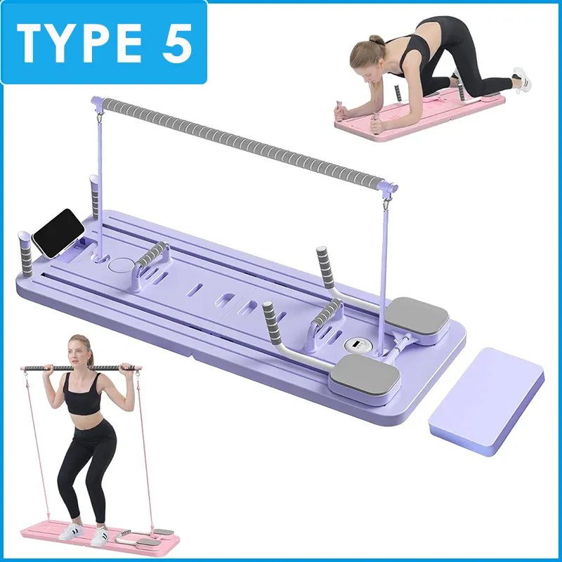Planche de Pilates multifonction avec élastiques
