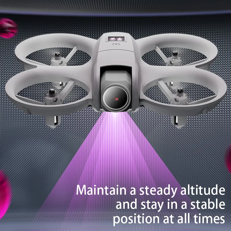 Nouveau mini drone WIFI FPV Hover professionnel avec caméra 4K, lumières colorées, drone pliable, quadricoptère RC, jouets RC, cadeaux