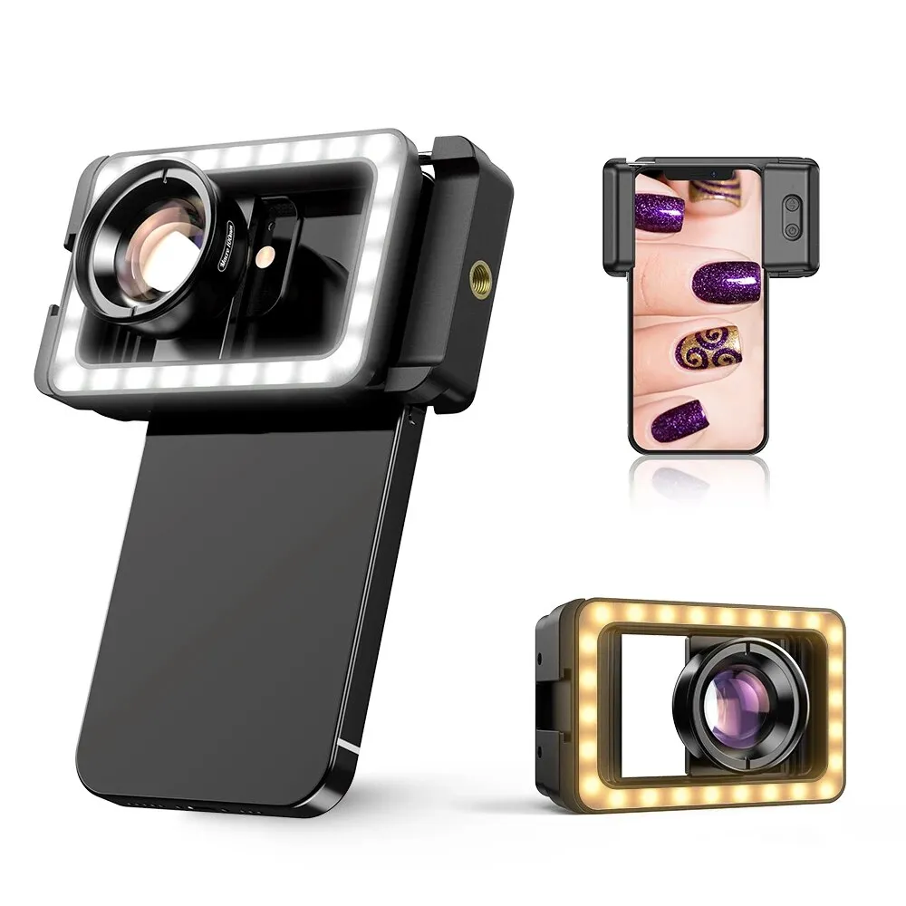 Objectif Macro 100mm pour Smartphone avec LED