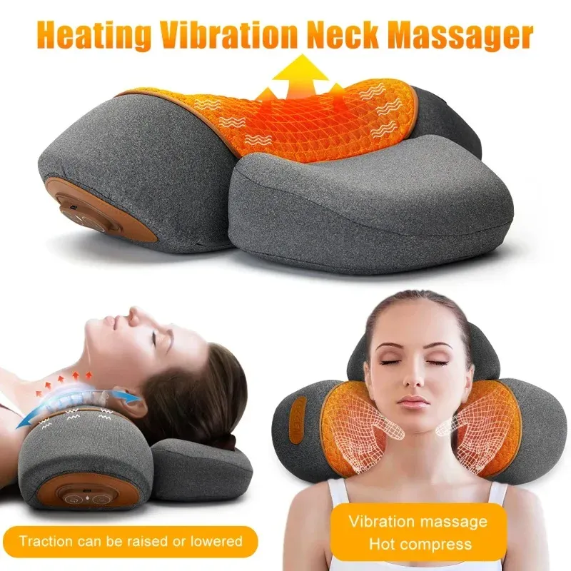 Oreiller de Traction Cervicale Chauffant