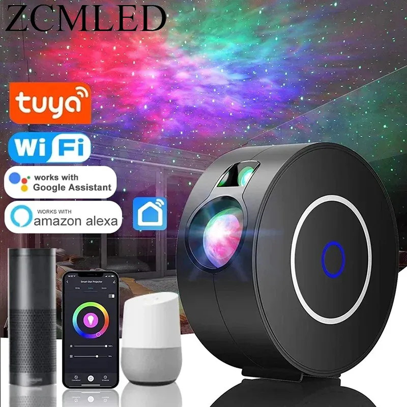 Projecteur de ciel étoilé intelligent Tuya, système de commande vocale