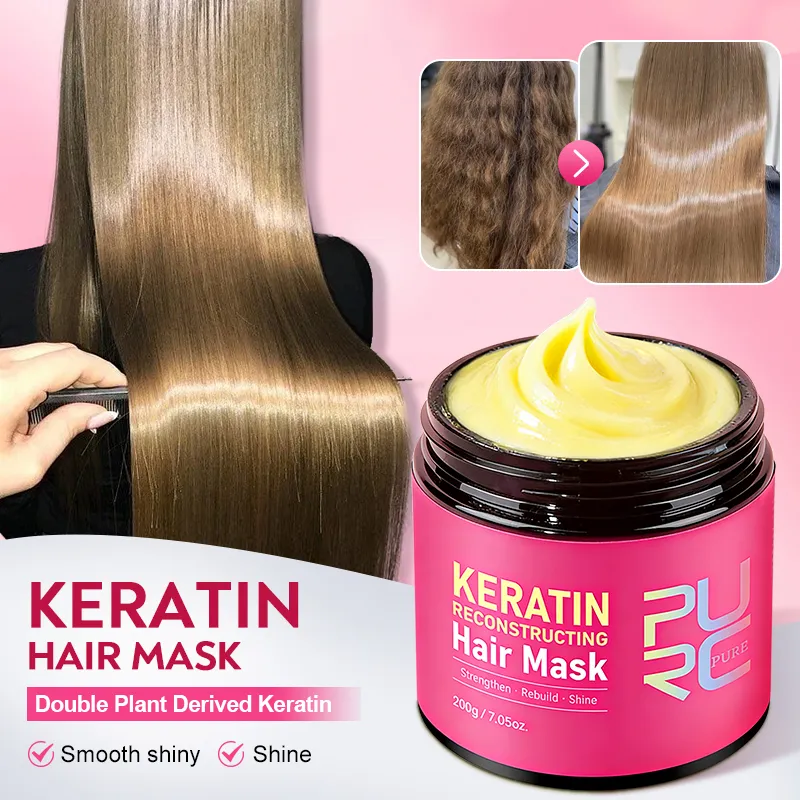 Masque Kératine 200g Lissage Collagène Soin Réparation Cheveux