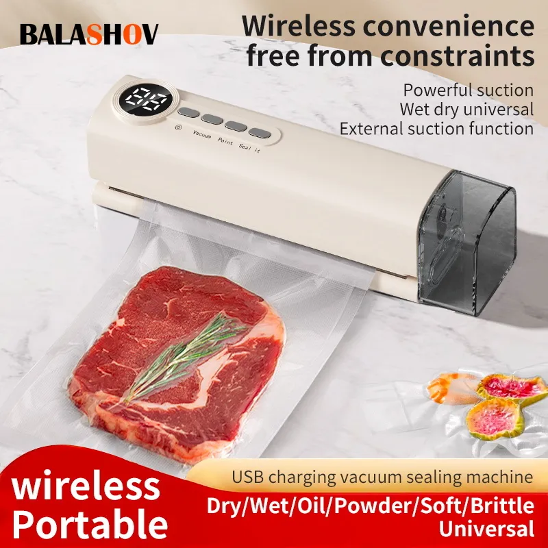 Scelleuse sous vide sans fil portable multifonctionnelle, aspiration p