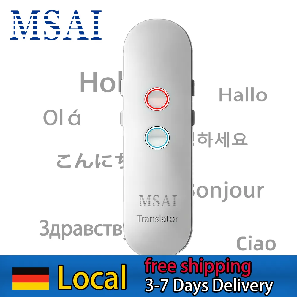 Traducteur Bluetooth T4 en ligne, traduction vocale 131 langues, tradu