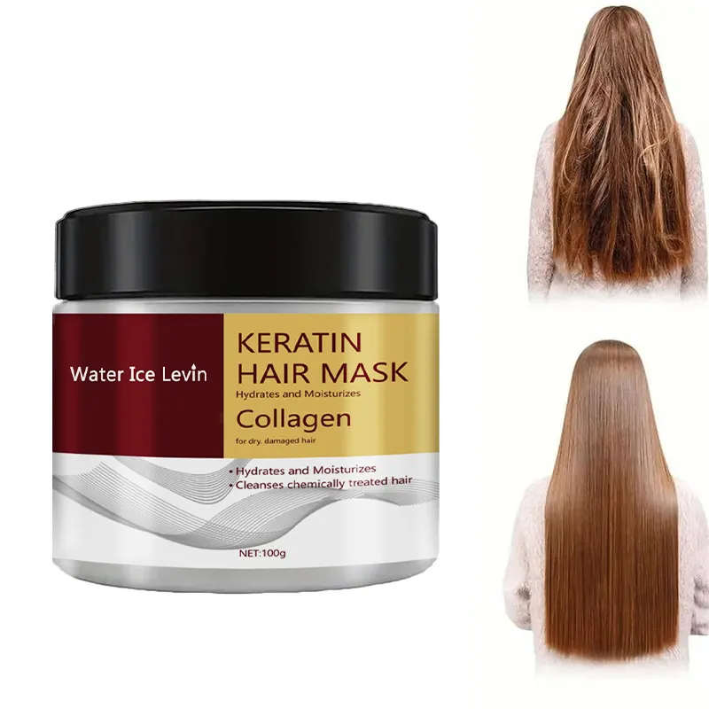 Masque cheveux Water Ice Levin Kératine: hydratation 10 min