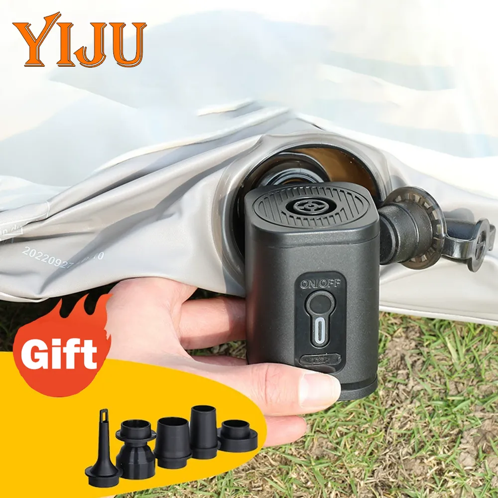YIJU pompe de gonflage sans fil Portable extérieur Mini compresseur d'air coussin d'air lit anneau de bain pompe à Air multifonction